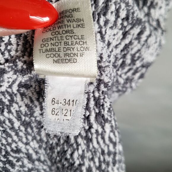 J. JILL BICONSTITUENT FIBER BLEND TURTLENECK GRAY RN 97641 SIZE M - Picture 9 of 11